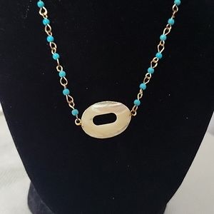 Freshwater Pearl Pendant & Bead Turquoise